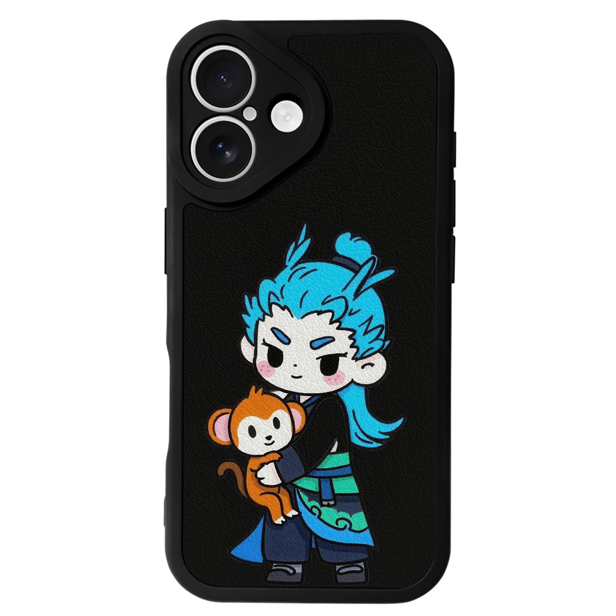 （画像用） Ne Zha 2 ナタ 魔童の大暴れ 【iPhone 16シリーズ対応】シリコンスマホケース（レザー調） 材質：シリコン